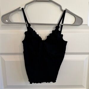 Brandy Melville Lettuce Hem Tank Top
